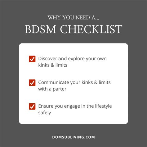 BDSM checklist